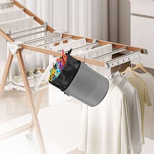 Bolsa de almacenamiento multifuncional para niños, organizador de poliéster, clips para ropa, bloques de construcción, cubo portátil para clasificar juguetes, asa de 34x19cm - Product Image 4