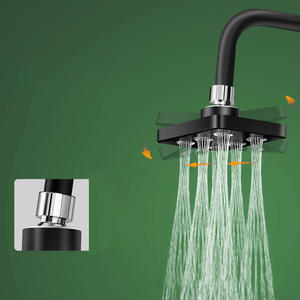 Pommeau de douche en plastique ABS personnalisé pour la <span class=keywords><strong>maison</strong></span>, la salle de <span class=keywords><strong>bain</strong></span> et l'hôtel, à jet supérieur pressurisé, vente en gros - Product Image 3