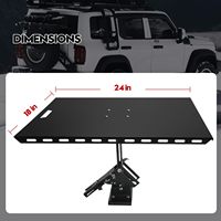 Table de camping et de pique-nique en acier allié personnalisée portable réglable pliable SUV universel coffre à hayon extérieur pour voiture