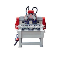 Dois rotativos cnc fresagem escultura roteador 1212
