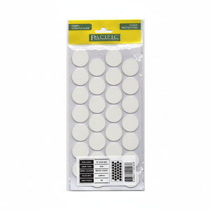 WHITE 28mm Self Adhesive Rubber & EVA Furniture Feet <b>Protector</b> Pads - Product Image 2