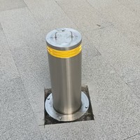 Barrière de circulation en acier inoxydable, poteau de stationnement automatique télécommandé, poteau de garage antivol escamotable