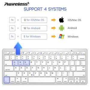 High Quality Customizable Portable Wireless Mini External Scissor Plastic <b>Bluetooth</b> <b>Keyboard</b> for Desktop - Product Image 2