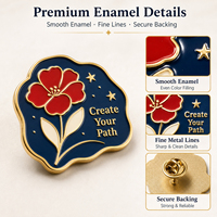 CNAWO Badges en émail métallique personnalisés, épingles de revers avec logo de dessin animé, badges en émail souple ou dur, fabricant en gros