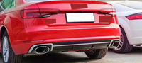 Diffuseur arrière de voiture de Style normal avec échappement pour Audi A4 RS4 S4 édition ordinaire Refit à RS4 B9 Non-sline 2017-2019