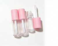 Flacons de brillant à lèvres portables de voyage, vides, avec capuchon doré électroplaqué, anti-fuite, pour huile à lèvres cosmétique DIY