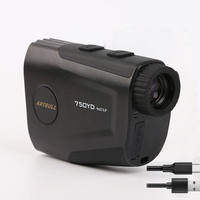 Télémètre laser de golf premium 750 yards, rechargeable USB Type-C, avec fonction Flag-Lock, vibration et compensation de pente