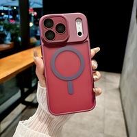 Coque magnétique mate YADUN pour iPhone 17 Pro Max, compatible avec le film de protection d'objectif intégral pour Apple 16, protection anti-chute