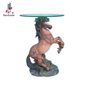 Mesa de animales de poliresina para decoración <span class=keywords><strong>del</strong></span> hogar, barra de café, mesa de caballo de resina - Product Image 3