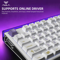 Clavier mécanique filaire USB AULA HERO99 à touches magnétiques remplaçables à chaud, RGB, rythme musical, taux de réponse 8K pour ordinateur