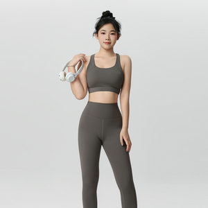 Ensemble de yoga 2 pièces pour femme, respirant, haut de sport, legging taille haute, pour la gym et le fitness – Offre spéciale - Product Image 6