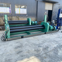 Machine à cintrer les tôles en acier CNC hydraulique automatique à 3 rouleaux, très demandée, pour la vente