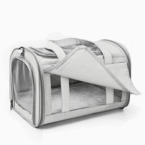 Xách tay Trọng lượng nhẹ Oxford Vật liệu vật nuôi tàu sân bay Túi PVC ngoài trời lồng rắn mô hình dây kéo đóng cửa cho động vật nhỏ mèo chó - Product Image 5