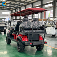 Mobil Golf Listrik Robetaa Luxury 6-Kursi 72 Volt dengan Motor 5kw Bersertifikasi CE Dijual