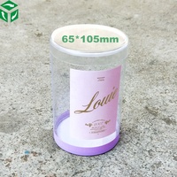 Emballage en plastique cylindrique chinois, emballage cadeau en acétate, tube en PVC souple transparent