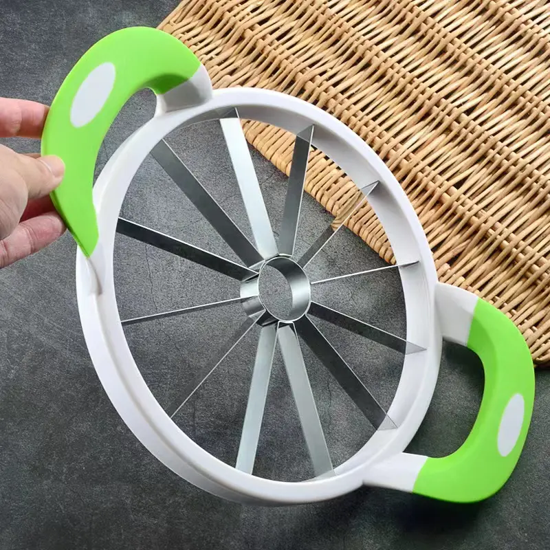 Factory hot Sale Cantaloupe Corer Divider Melon Stainless Steel Round Fruit Cutter Tool Set Watermelon Slicer Kitchen Tools