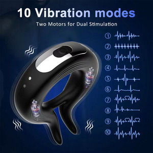 Anillo Vibrador para Pene/Peneíno de Silicona+ABS con Control Remoto y Carga Magnética para el Bienestar Sexual de <span class=keywords><strong>Parejas</strong></span> - Juguete Sexual Unisex para Adultos - Product Image 4