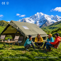 Tente familiale gonflable Zentopia avec auvent, imperméable, installation rapide, Oxford 300D, pour le camping, les festivals, le jardin