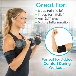 Correa de Bíceps Ajustable Personalizada para Soporte de Brazo, Alivio del Dolor, Soporte de Compresión Transpirable - Product Image 2