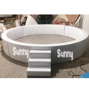 Aire de jeux intérieure mobile <span class=keywords><strong>pour</strong></span> enfants, équipement de jeu souple blanc et rose, piscine à balles au sol, ensembles de jeux souples <span class=keywords><strong>pour</strong></span> tout-petits, location <span class=keywords><strong>pour</strong></span> fêtes d'enfants - Product Image 6