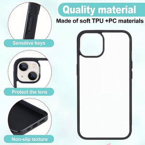 เคสโทรศัพท์เปล่าสำหรับพิมพ์ลายแบบซับลิเมชั่น ออกแบบเองได้จำนวนมาก สำหรับ iPhone 13 14 15 Pro Max เคสโทรศัพท์เปล่าสำหรับพิมพ์ลายด้วยความร้อน สำหรับงาน DIY - Product Image 2