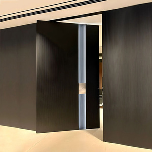Puertas de Entrada Principales de Diseño Moderno, Originales de Fábrica, Puertas Exteriores de Madera Sólida, Puertas Pivotantes Externas - Product Image 6