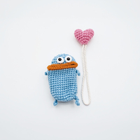 Pochette en crochet Monstre avec de grands yeux pour les bureaux de la salle d'étude, cadeau de vacances