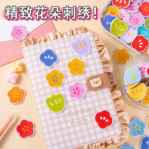 แผ่นรีดติดสติกเกอร์ขนาดมินิขนาด<span class=keywords><strong>3</strong></span>.<span class=keywords><strong>2</strong></span>ซม. ลายดอกไม้ดอกทิวลิปสำหรับตกแต่งกระเป๋า - Product Image 4