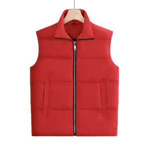Chaqueta sin mangas para exteriores acolchada Unisex con logotipo personalizado, <span class=keywords><strong>chaleco</strong></span> <span class=keywords><strong>acolchado</strong></span> brillante para <span class=keywords><strong>hombre</strong></span>, abrigo de invierno para <span class=keywords><strong>hombre</strong></span> - Product Image 4