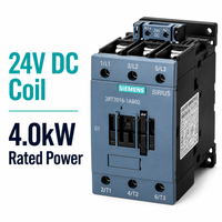 Contacteur AC Siemens SIRIUS 3RT7016-1AB02 24V 4kW 1NC Relais de puissance magnétique Contrôle industriel 100% neuf