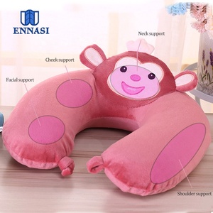 Almohada de viaje de espuma viscoelástica con soporte para el cuello, cojín de viaje personalizado con animales suaves - Product Image 4