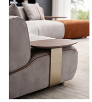 Sofá italiano de lujo para sala de estar, sofá circular de terciopelo para vestíbulo de villa, moderno sofá en forma de C, nuevo juego de sofás de 5-8 plazas