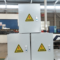 Boîtier de commande électrique extérieur complet, coffret de distribution basse tension en acier inoxydable, acier froid, IP42, gris