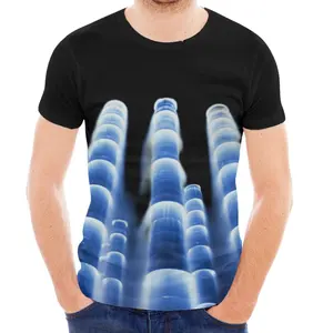 Cyberpunk roket çeşme erkek yazlık T-shirt özel logo T-shirt olabilir