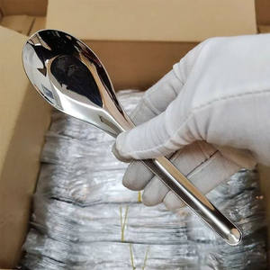 中式304不锈钢平底勺子优质厨房用具 - Product Image 2