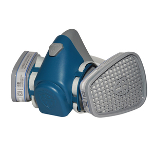 <span class=keywords><strong>Masque</strong></span> respiratoire demi-visage Haigu HG-600 CE, matériau en silicone à 2 couches, filtre remplaçable réutilisable, protection contre les produits chimiques, la poussière et les gaz - Product Image 2