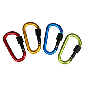 High Quality Custom Shape Aluminum Carabiner Lock Climbing Clip Hooks Carabiner