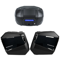 Soporte para Maletas Laterales de 50L, 33L y 26L, para Motocicleta Honda XADV750, Juego de Tres Maletas Laterales y Maleta Trasera