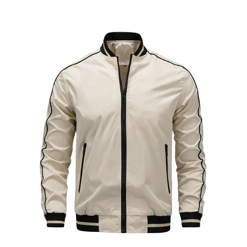 Spring New Men's Stand Collar Spring and Autumn Jacket Wind Breaker Man Jacket Custom Varsity Jacket