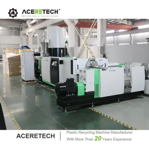 Aceretech Adjustable Plastic Pet Granulator Granules Pelletizing Making Machine