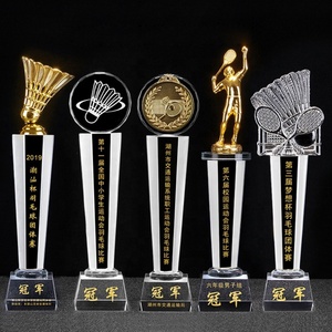 Oneway Manufacturer Wholesale Metal Cup Trophies Custom Badminton Trophies and Medals - Product Image 2