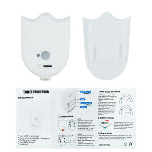Proiezione wc luce sensore di movimento attivato luce notturna a LED con 4 modalità di proiezione modellata per l'arredamento del bagno - Product Image 2