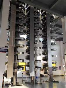 Trasportatore a Spirale Prodotto in Cina per l'Industria Farmaceutica RUSSA con Piastre a Catena da 400mm e Uscita da 4m - Product Image 3