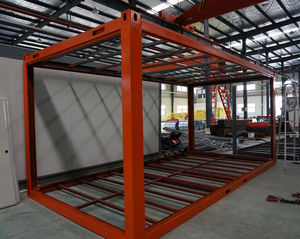 40ft 20ft Mobile Office Shop Steel Structure Container House Flat Pack for Outdoor Courtyard Hotels Villas Made Sandwich Panel - Product Image 2