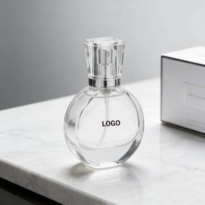 Custom Low MOQ 25ml Round Glass <b>Perfume</b> <b>Bottles</b> Stock Refillable Spray Containers for Cosmetics and Fragrance <b>Samples</b> - Product Image 2