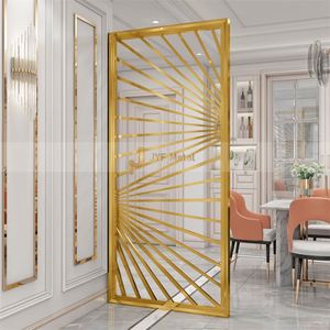EX247 Panneau décoratif personnalisable, cloison de pièce intérieure, écran en acier inoxydable, séparateurs de pièce en tôle colorée - Product Image 1