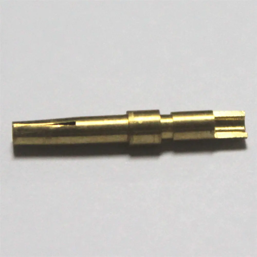 custom kinds of PIN contact female and male pin brass/bronze/stainless steel knurling on diameter crimping parts for Connector
