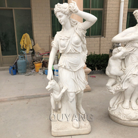 Huangquang — Sculpture en pierre naturelle Antique Beige, Sculpture africaine égyptien, statue en marbre, sphère en plein air