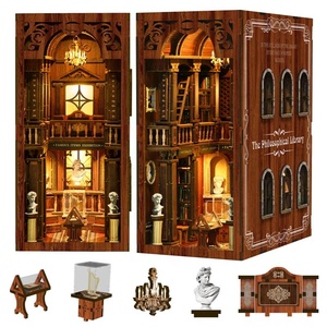 Casse-tête en bois 3D pour petite maison de poupée, kit de bricolage personnalisé, décoration d'étagère pour filles, jouet éducatif - Product Image 1