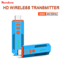 Kit émetteur-récepteur vidéo sans fil 4K 50M en plastique, moulage privé, adaptateur dongle pour affichage TV, caméra, projecteur, PC